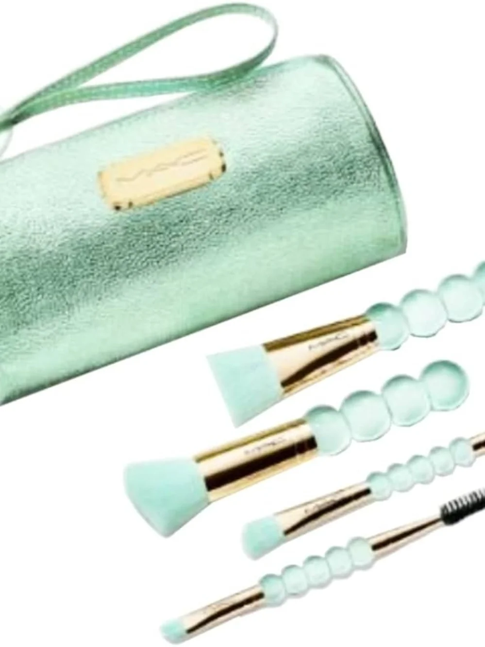 MAC Brush With Fate Essentials Kit 5pc LIMITED EDITION w/ Pink Drawstring Pouch